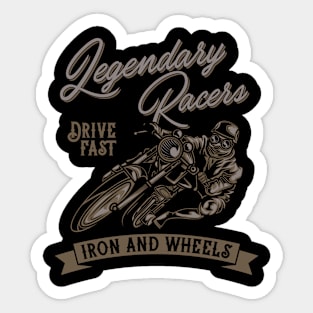 Motor Racer Sticker